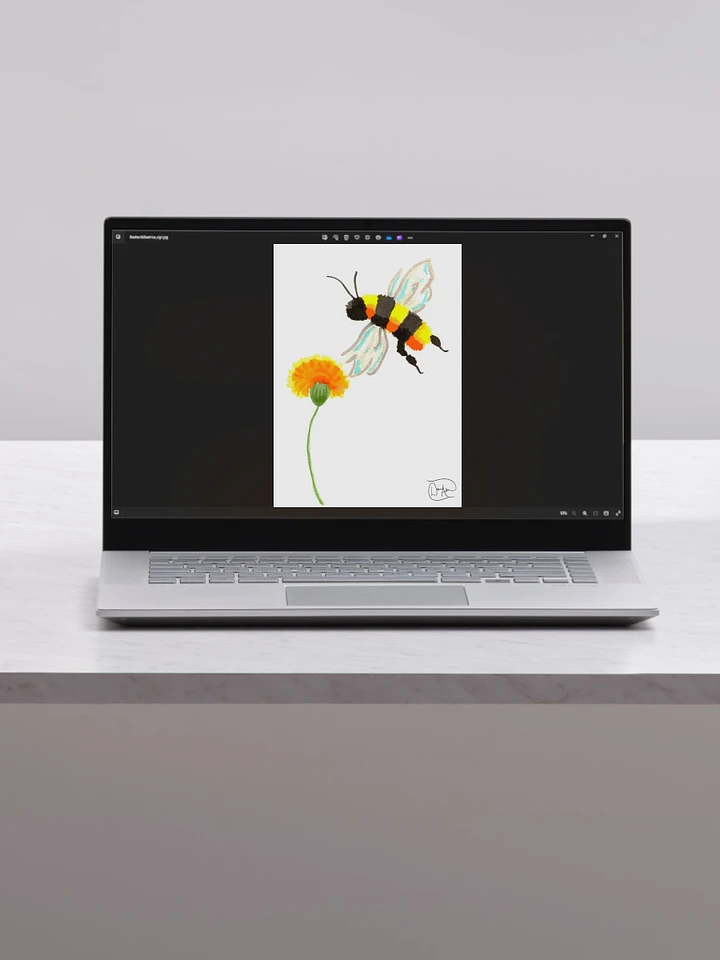 Beebert & The Dandelion Watercolour Download product image (1)