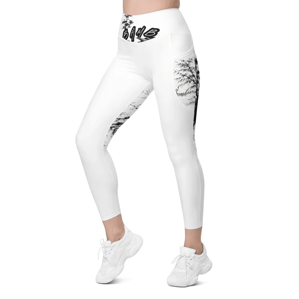 Bamboo Print Leggings with Pockets product image (8)