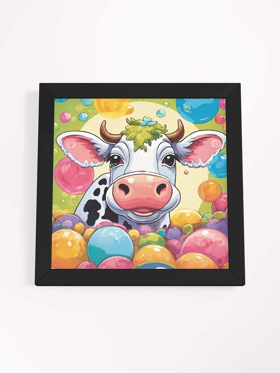 Candy Bubbles Cow Framed Art print product image (5)