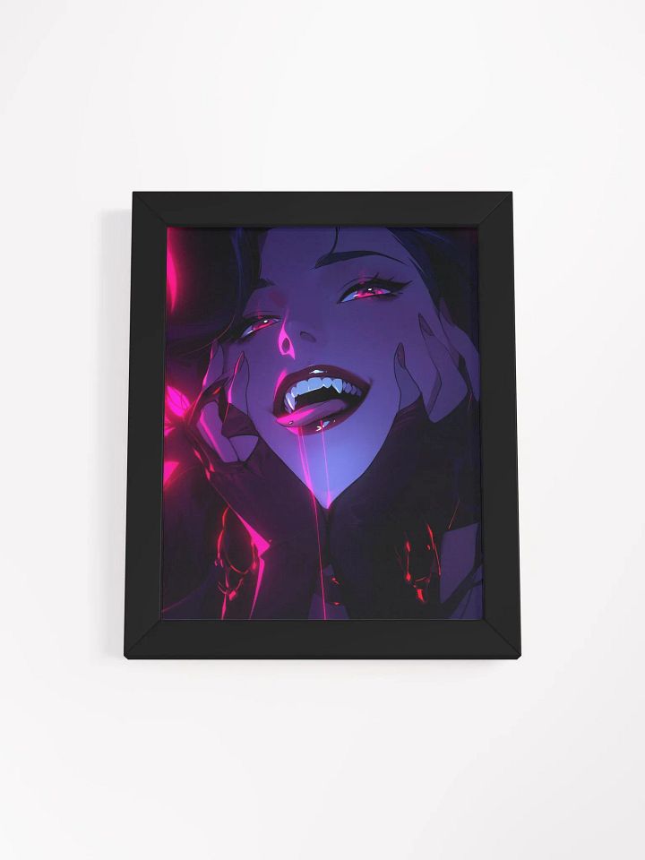 Framed Neon Vampire Seductive Poster product image (11)
