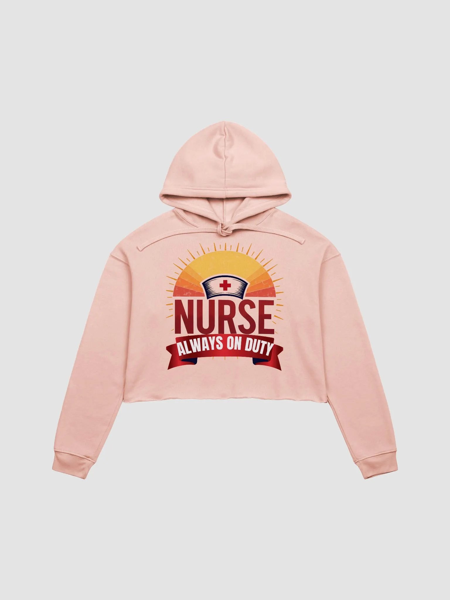 Sunset Nurse Always On Duty Crop Hoodie product image (5)