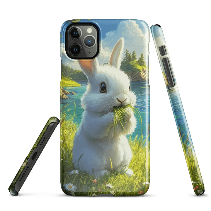 Snap Case for iPhone – Happy meadow bunny product image (5)