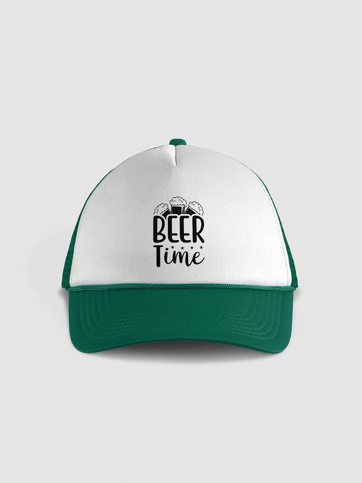 Mystic Midnight Trucker Hat Cheers to Beer Time: The Ultimate Funny Drinking Apparel for Craft Beer Lovers! product image (1)