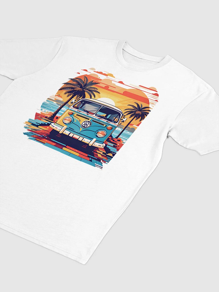 Retro Summer Vibes: Premium Beach T-Shirt with Classic Car Graphic product image (3)