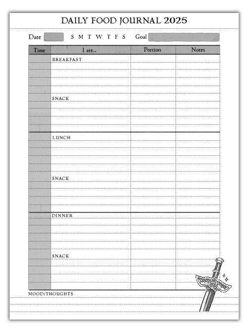 Laois Food Journal Cover & Daily/Weekly 2025 Templates product image (2)