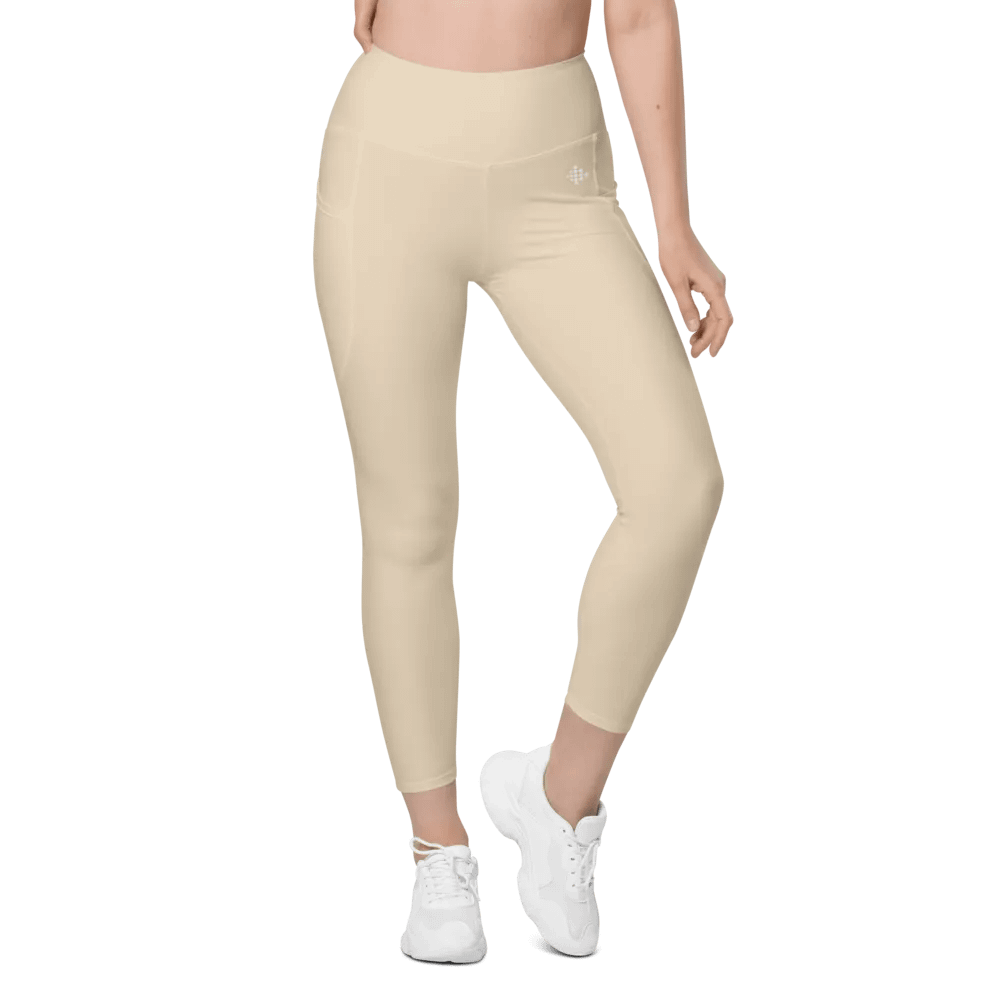 Pastel Cream Leggings with Pockets product image (3)