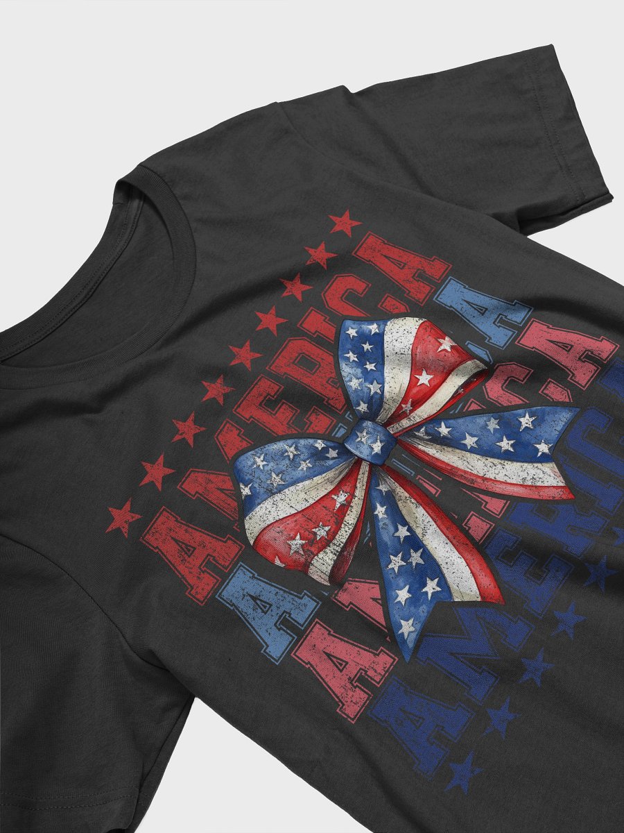 Patriotic Bow American Flag T-Shirt product image (17)