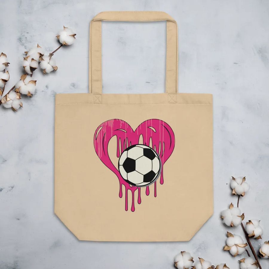 Heart Soccer Love Eco Tote product image (3)