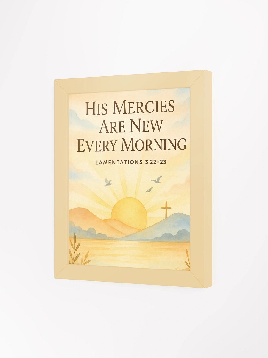 Lamentations 3:22-23 Wall Art – His Mercies Are New Every Morning | Christian Scripture Decor product image (43)