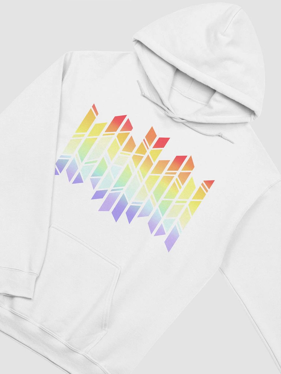 PRISMAGIC STAINED GLASS RAINBOW HOODIE (WHITE) product image (2)