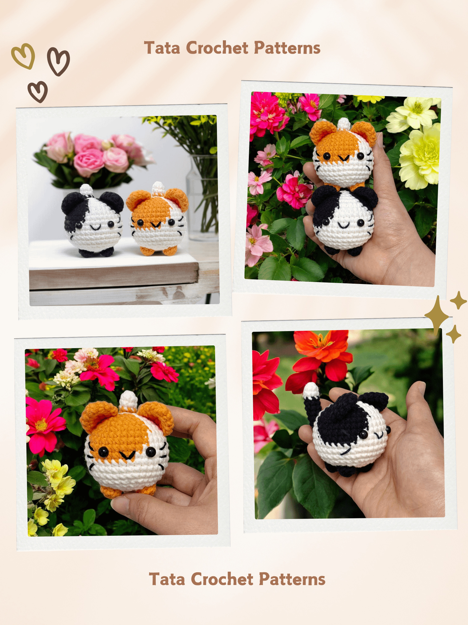 PDF Pattern -♡- Crochet Cute Cat (8 in 1) product image (8)