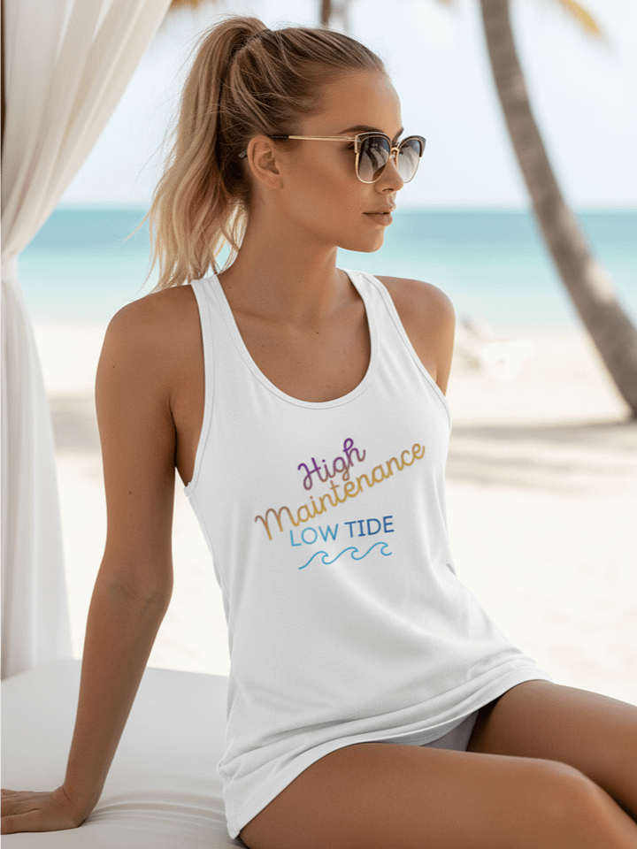 High Maintenance/Low Tide Racerback Tank product image (1)