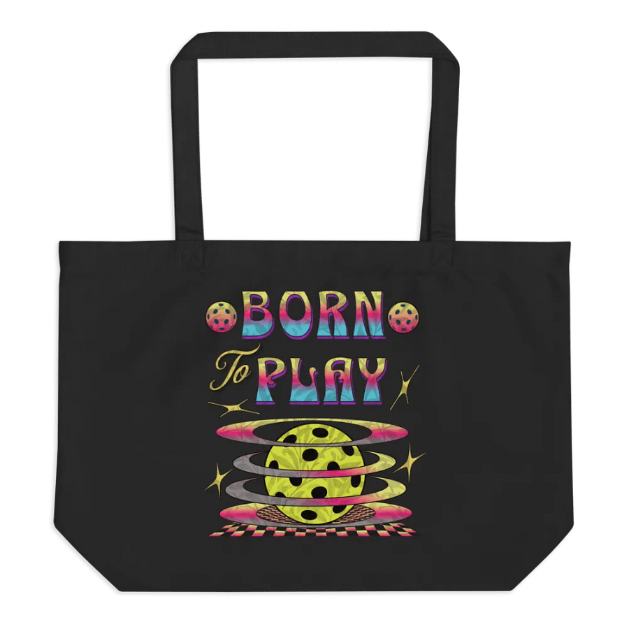 Born To Play Pickleball Sparkling Playtime Tote Bag product image (1)