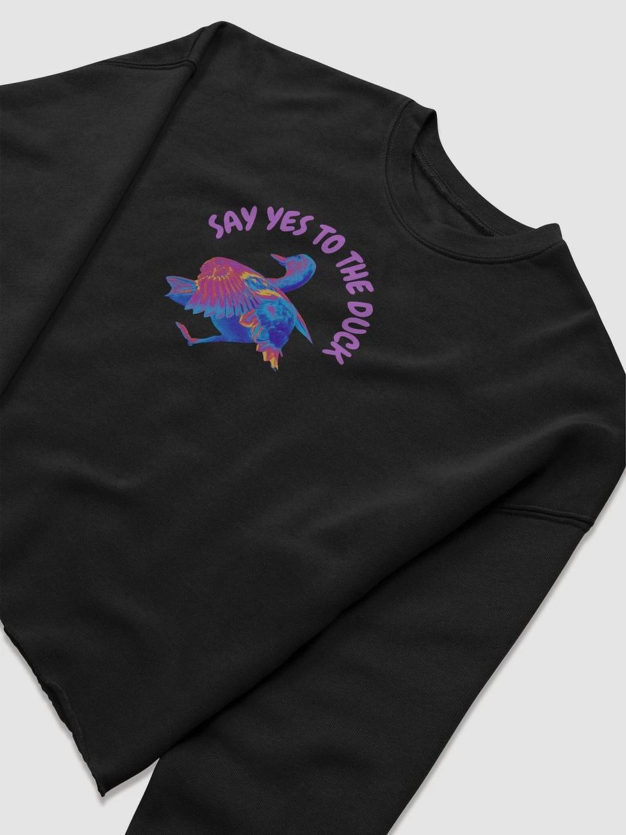 Say Yes To The Duck Cropped Sweatshirt (pink writing) product image (5)