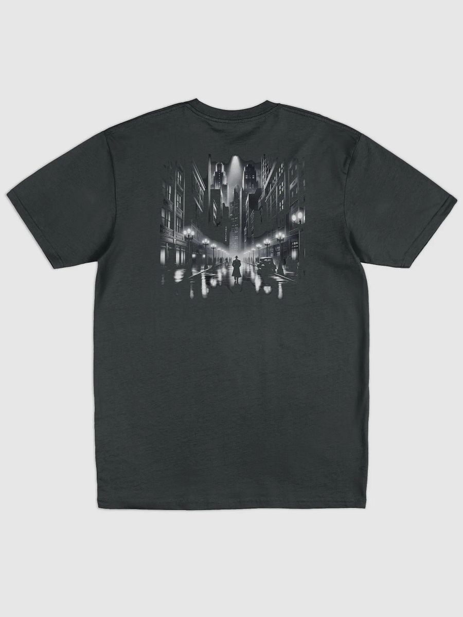 Chicago Nocturne: Vintage Film Noir Scene (Mens Tee) product image (1)