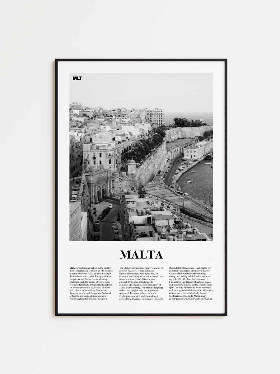 Malta 01 Newspaper Poster | Framed product image (1)