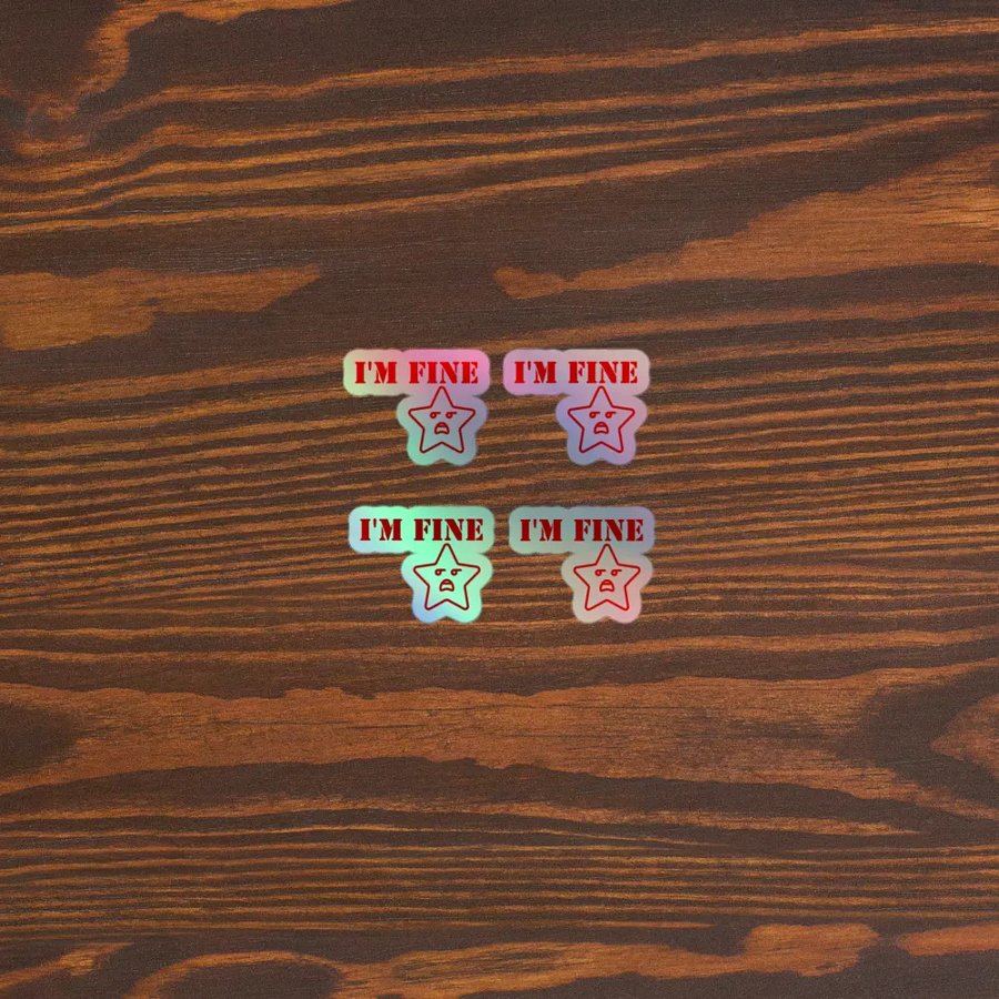 I'm Fine AMG Holographic Sticker Set product image (3)