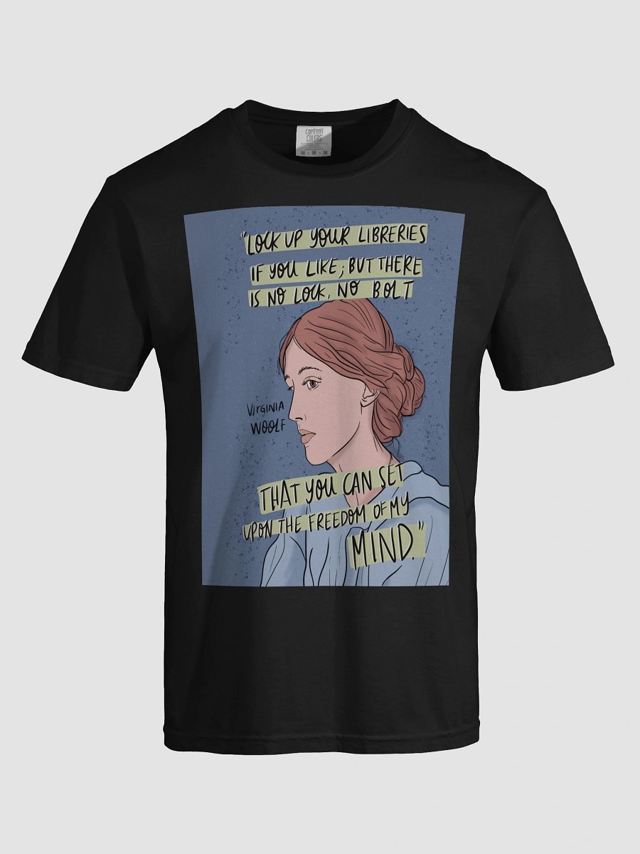 Virginia Woolf Freedom Quote Illustrated T-Shirt product image (63)