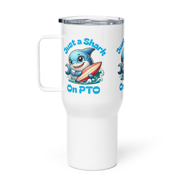 Smiling Shark Surfboard Travel Mug product image (1)