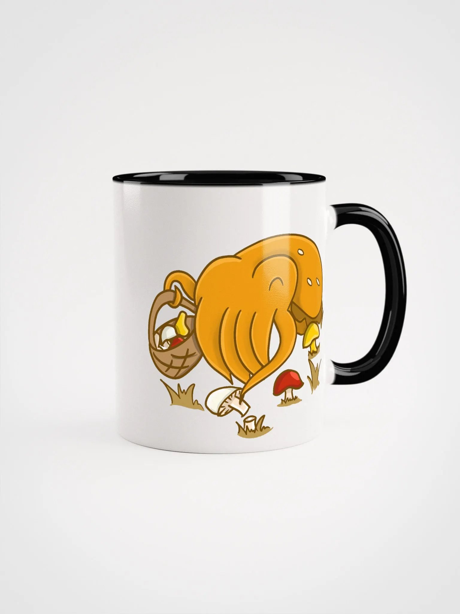 Mushroom Picking Cuttlefish double sided- color mug product image (1)