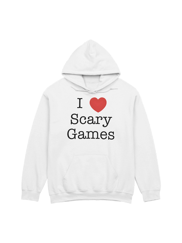 White I ❤️ Scary Games Hoodie product image (1)