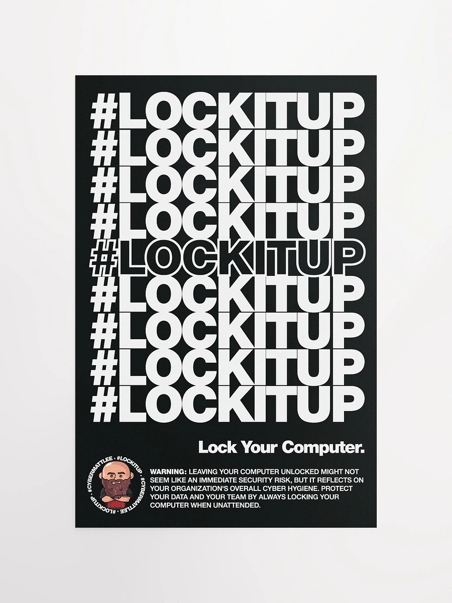 #LOCKITUP - Poster (Black) product image (4)