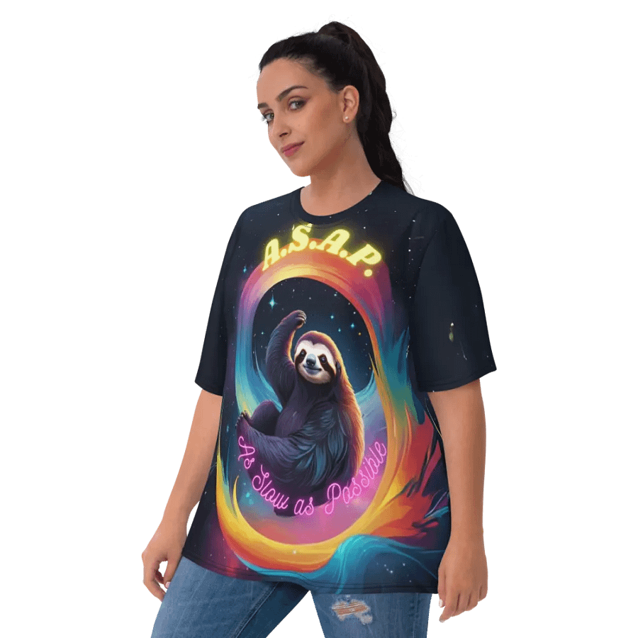 Sloth ASAP As Slow as Possible All Over Print T-shirt product image (10)