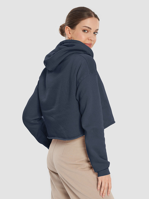 Photo showing Bella+Canvas Fleece Crop Hoodie