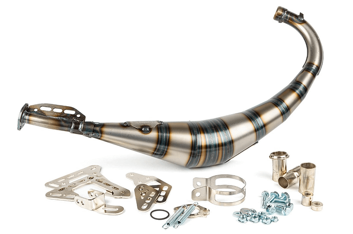 Auspuff Stage6 Streetrace CNC blau / schwarz Derbi product image (2)