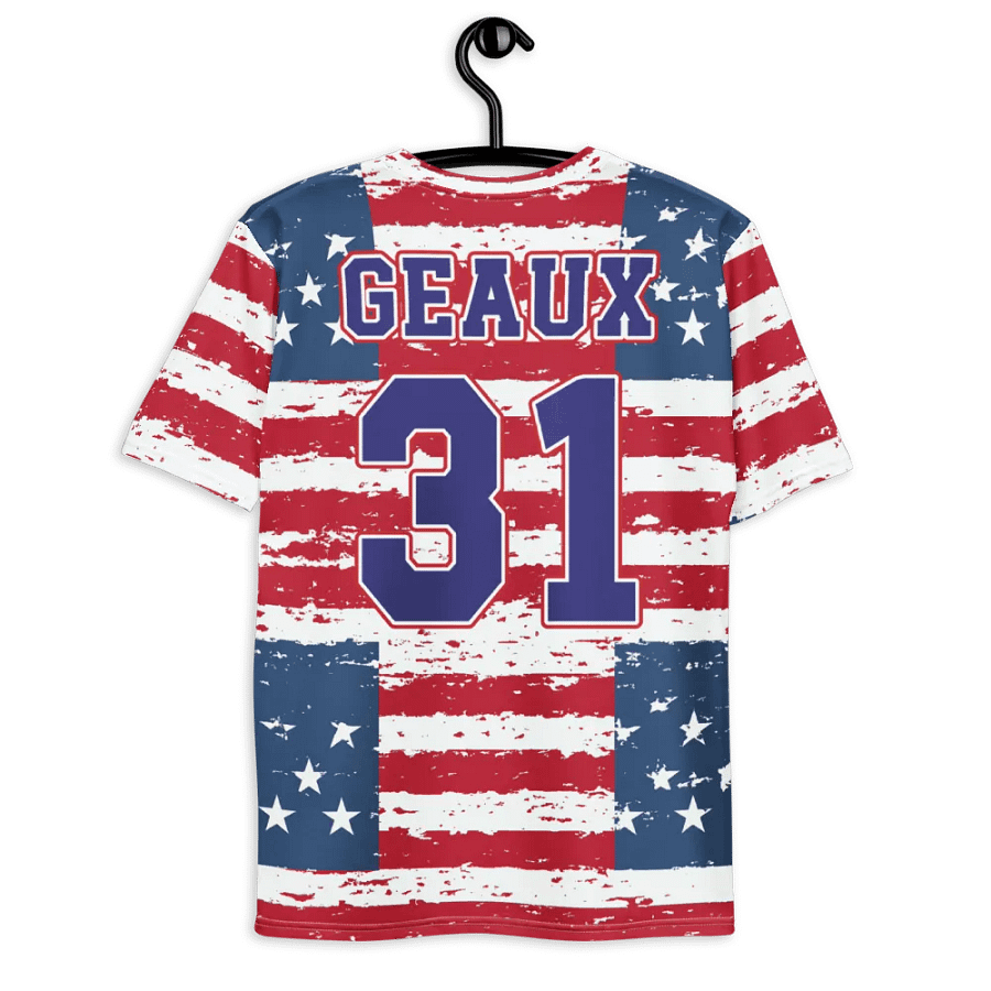 Geaux 31 (On Back) - Flag Style Pattern Tee product image (8)
