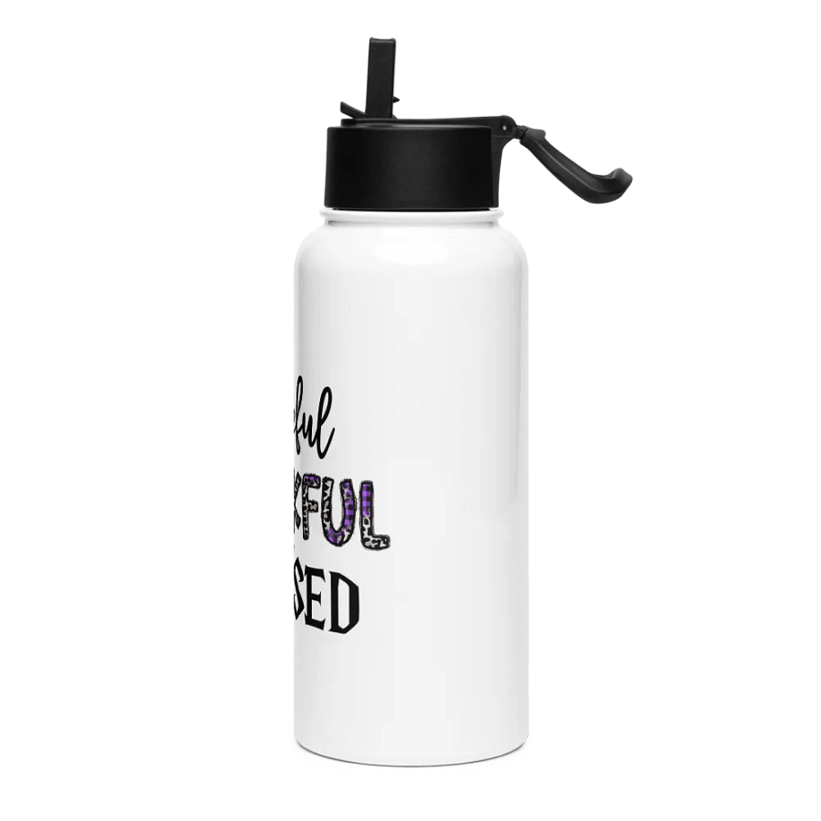 Grateful, Thankful & Blessed - Stainless Steel Sports Water Bottle product image (3)
