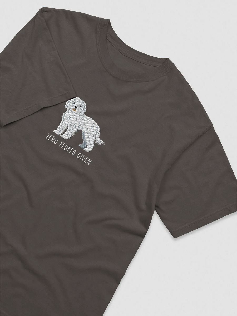 Zero Fluffs Given T-Shirt(Embroidered) of a Cockapoo(White) product image (15)