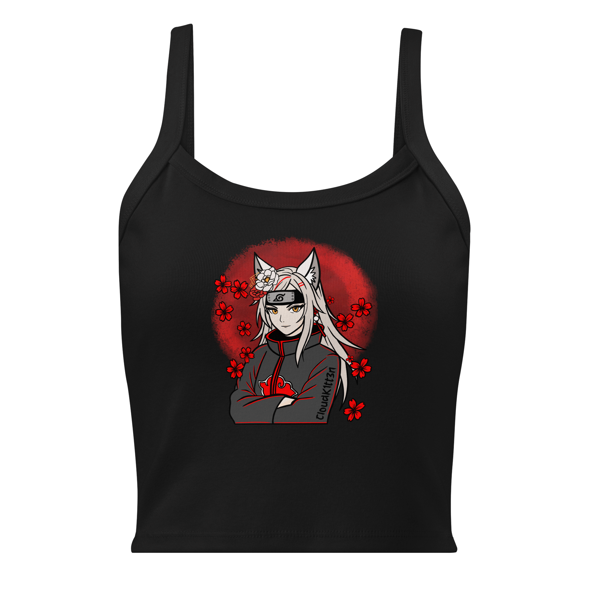 Red Akatsuki Crop Tank (womens) product image (9)