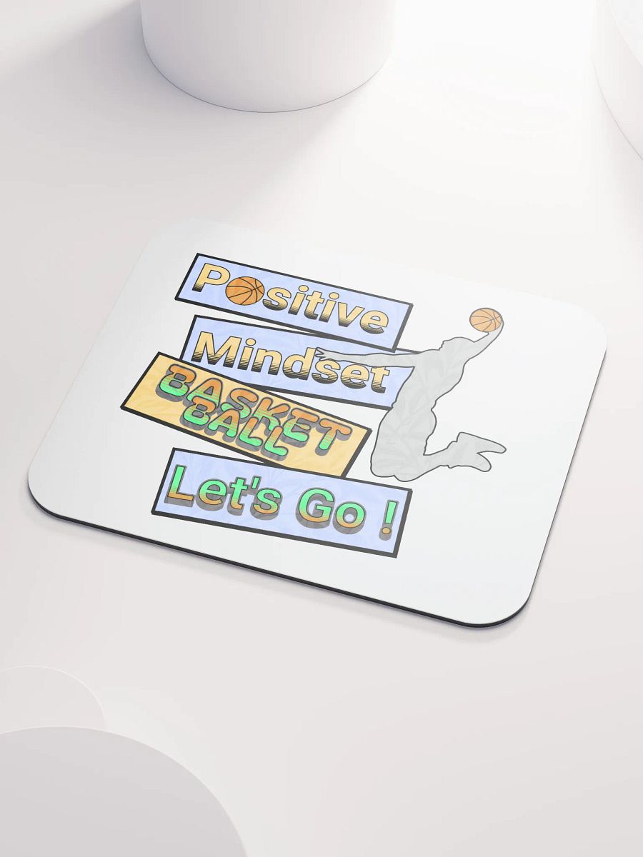 Positive Mindset Basketball Mouse Pad product image (3)