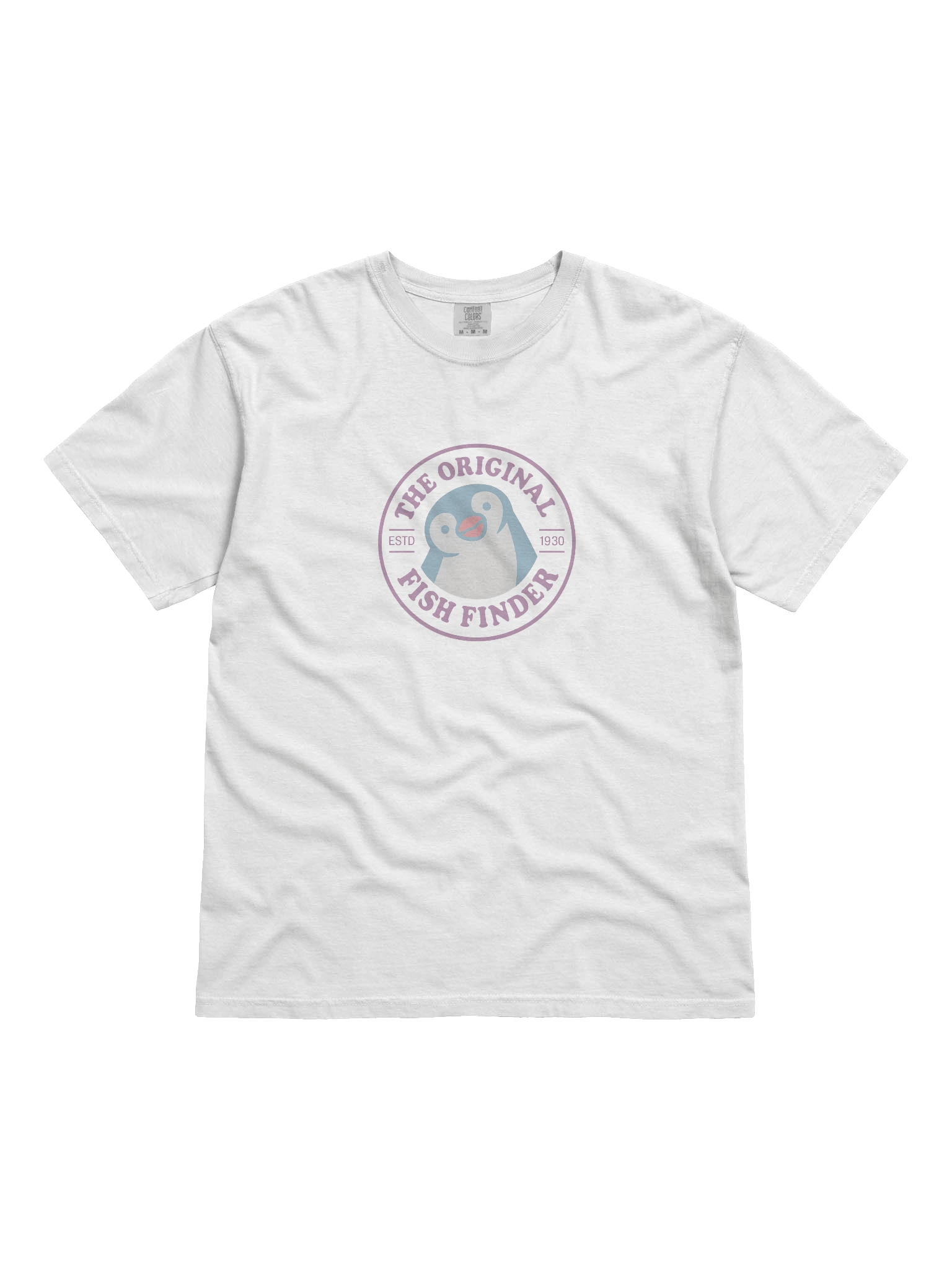 TOFF Penguin T-Shirt / The Original Fish Finder Penguin T-Shirt Semi Colour Heavyweight product image (1)