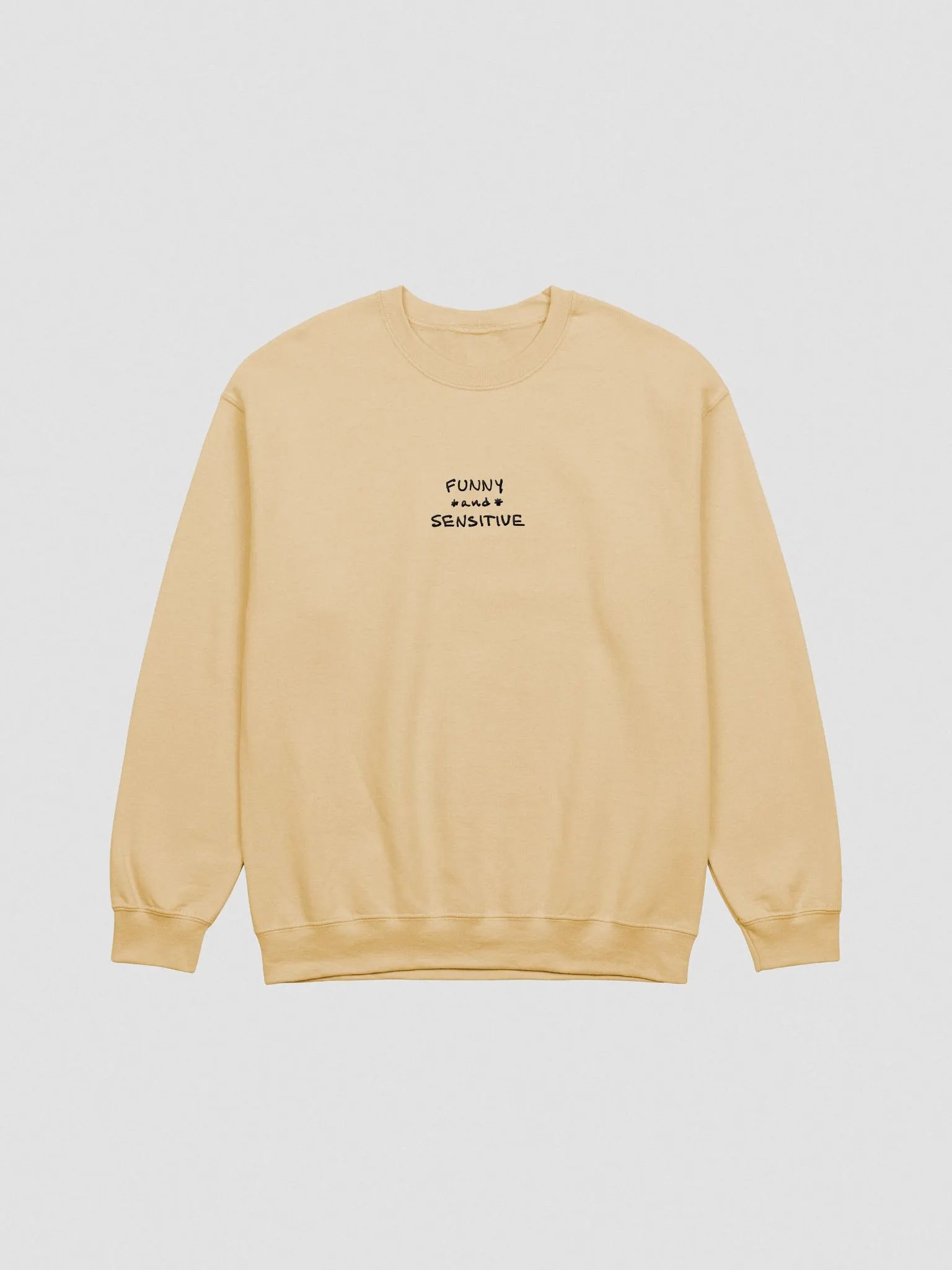 FUNNY *and* SENSITIVE embroidered crewneck product image (5)