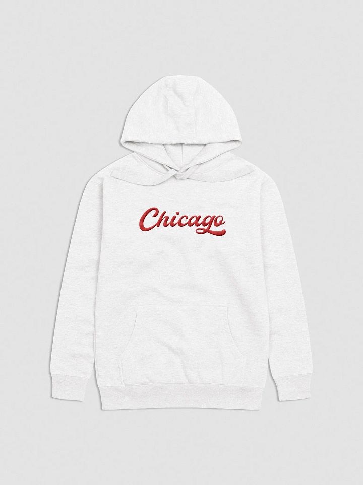 Embroidered Chicago Script Unisex Premium Hoodie product image (1)