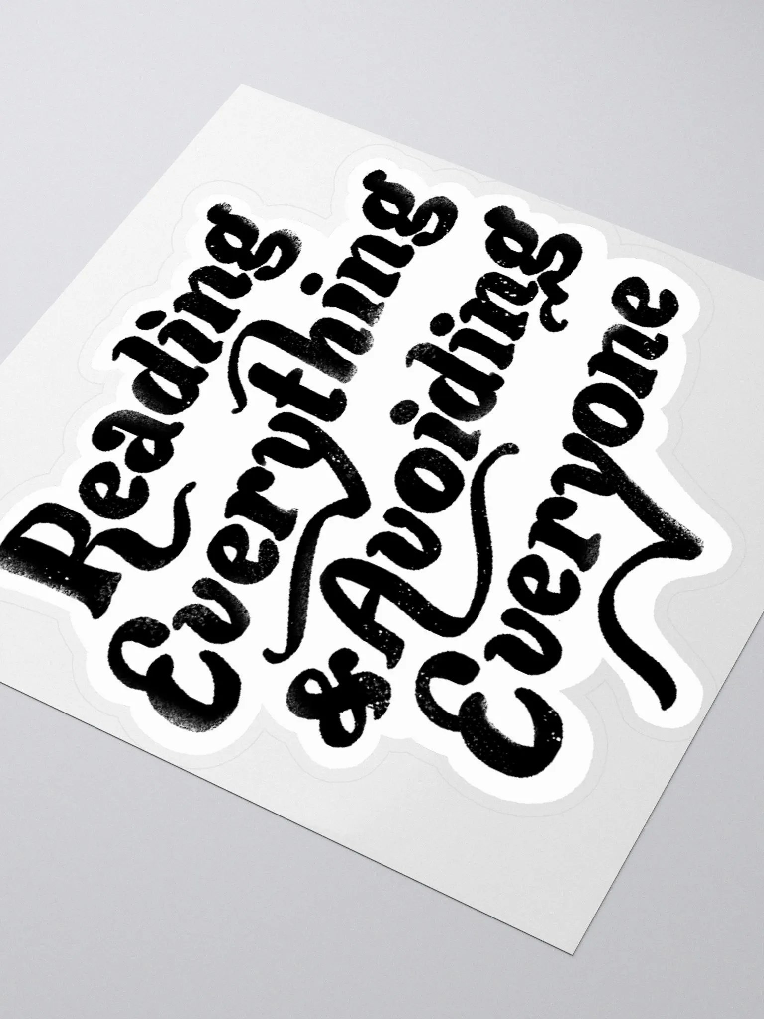 Reading Everything Sticker product image (3)