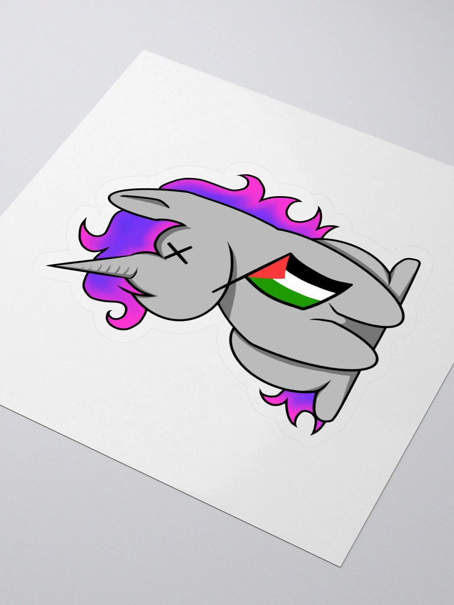 Free Palestine! Unicorn Logo Sticker product image (3)