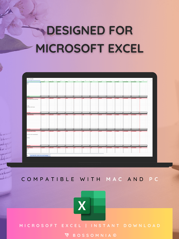 [Microsoft Excel] (ULTIMATE) Financial Budgeting Spreadsheet product image (1)