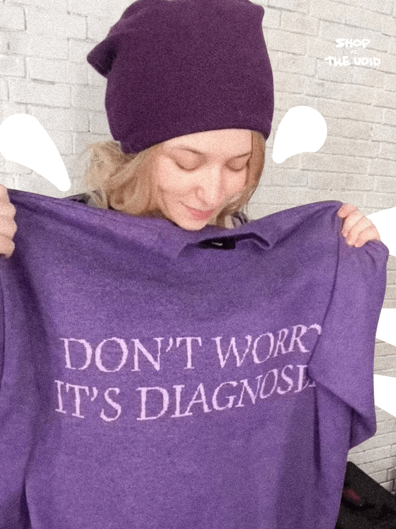 DW, it's diagnosed. (MJ's version) knitwear relaxed crewneck product image (1)