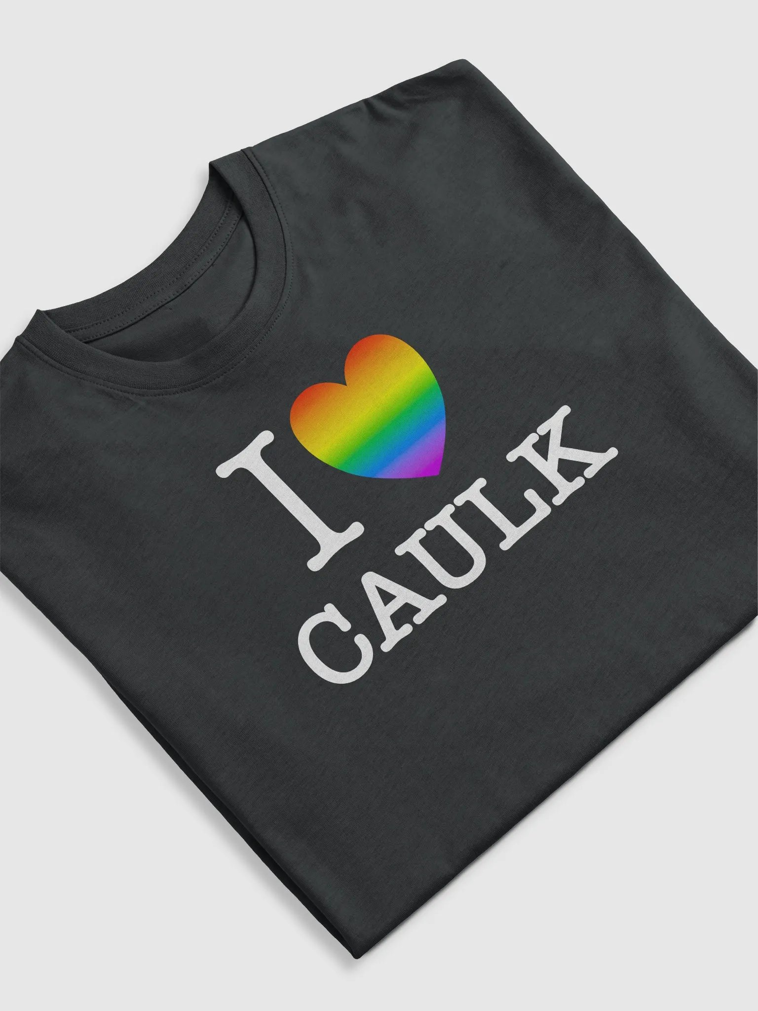 I LOVE CAULK Rainbow / Dark Heavyweight Tee product image (3)
