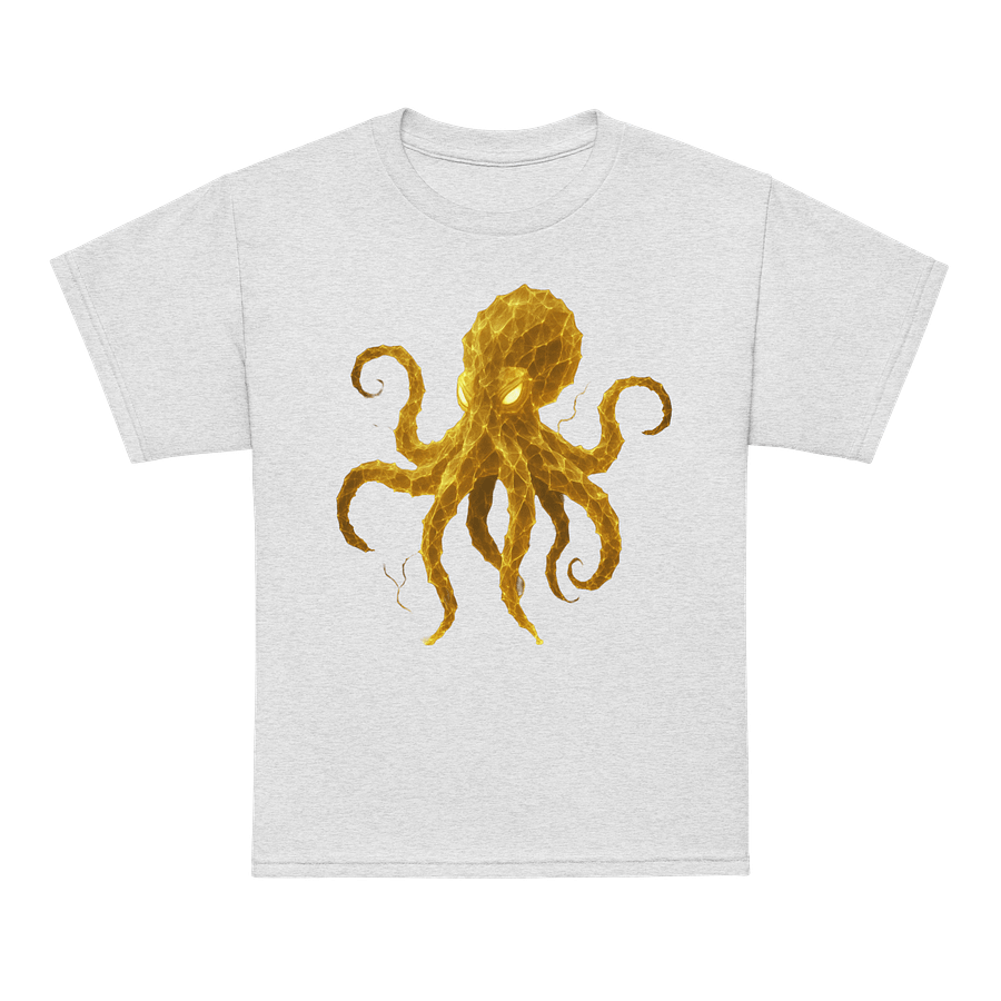 Yellow Electric Octopus Youth Shirt (color choice) product image (7)