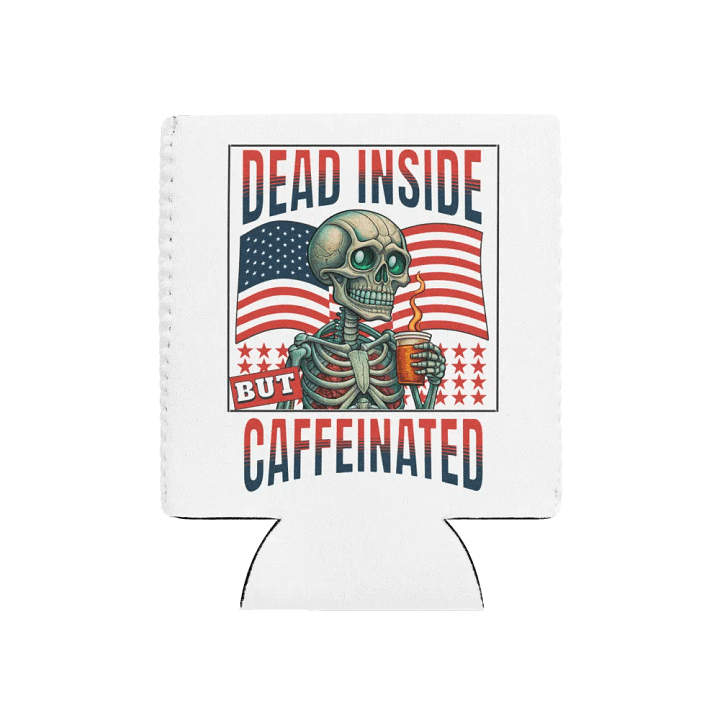 Dead Inside But Caffeinated Can Cooler product image (1)