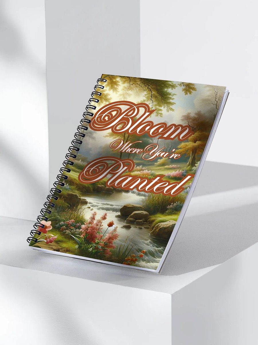 Bloom Where You're Planted Nature Themed Spiral Notebook Journal product image (3)