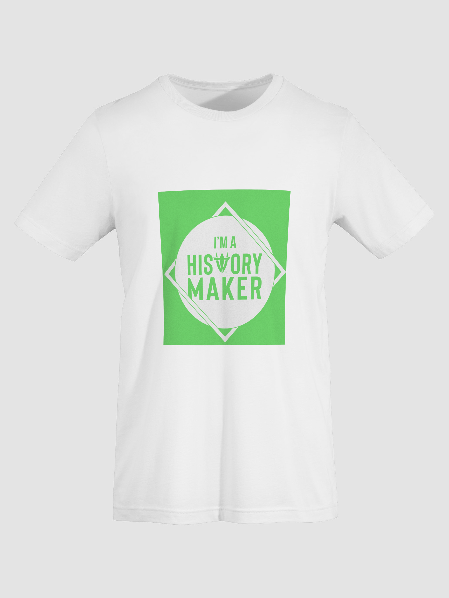 I'm a History Maker(White Border) White Shirt product image (7)
