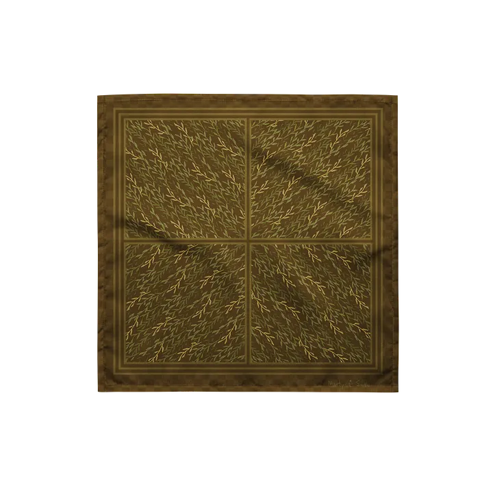 “Flowing Sprigs” Bandana in Green product image (1)