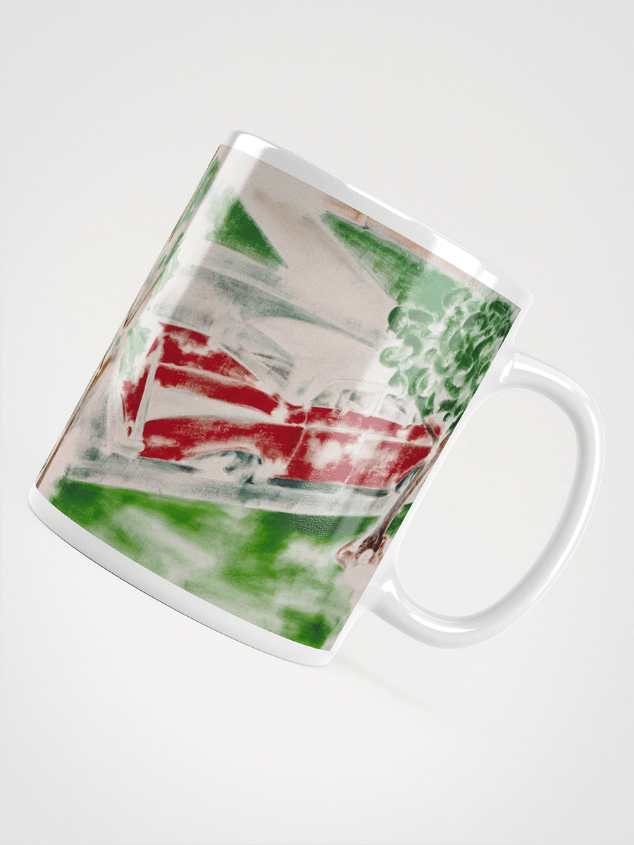 On the Road with No Memories White Glossy Mug product image (4)