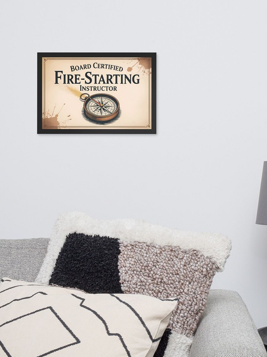 Fire Starting Instructor Human Design Manifestor Framed Wall Art Poster product image (3)