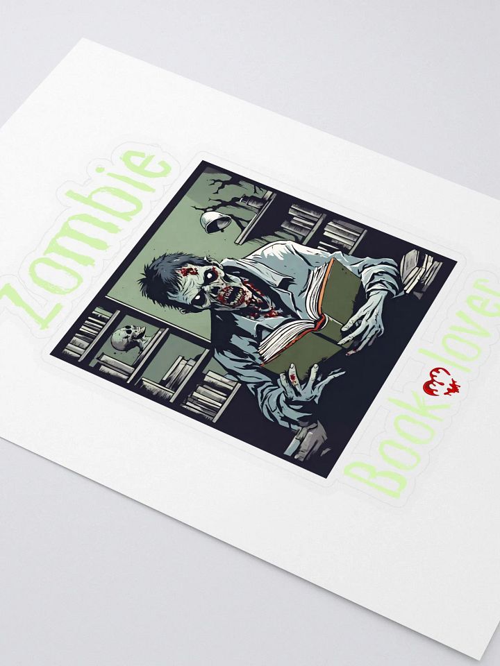 Zombie Book Lover Sticker product image (2)